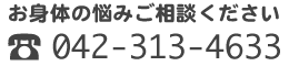 お電話でのお問い合わせはこちら・042-313-4633